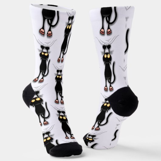 Katzenwitterungsstoff Socken (Gewinkelt)