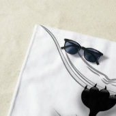 Katzenwitterungsstoff Strandtuch (Beispiel)