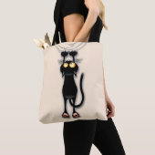 Katzenwitterungsstoff Tasche (Von Nahem)