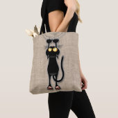 Katzenwitterungsstoff Tasche (Von Nahem)