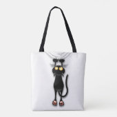 Katzenwitterungsstoff Tasche (Rückseite)