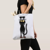 Katzenwitterungsstoff Tasche (Von Nahem)