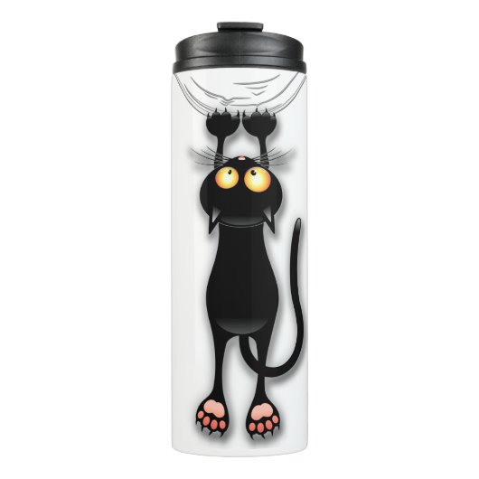 Katzenwitterungsstoff Thermosbecher (Vorderseite)