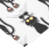 Katzenwitterungsstoff Tischdecke (Schrägansicht)