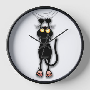 Katzenwitterungsstoff Uhr