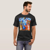 Katzenwitz zwei Kätzchen Meme T-Shirt (Vorne ganz)