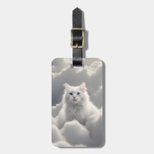 Katzenwolke Gepäckanhänger (Vorderseite vertikal)