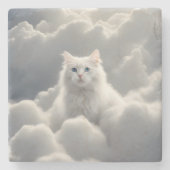 Katzenwolke Steinuntersetzer (Vorderseite)