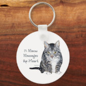 Katzenwörter der Weisheit - Meow Schlüsselanhänger (Vorderseite)
