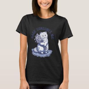 Katzenwut Verzehrt Mich Humor Katzen Meme, Schwarz T-Shirt