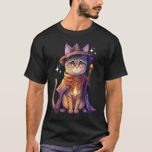 Katzenzauberer Fantasy Zauberei Katze T-Shirt