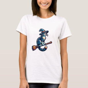 Katzenzauberer Halloween Hexe Mystische Katzenlieb T-Shirt