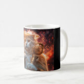 Katzenzauberer mit magischem Stab inmitten von Fla Kaffeetasse (VorderseiteRechts)