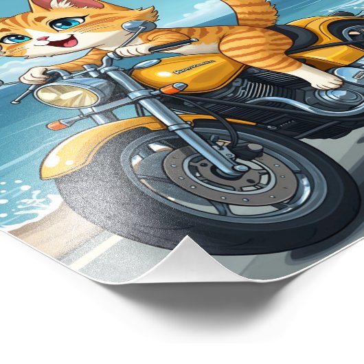 Katzenzeit Fotodruck (Ecke)