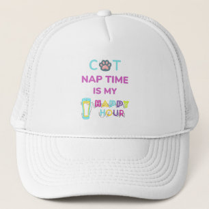 Katzenzeit ist meine Happy Hour Truckerkappe