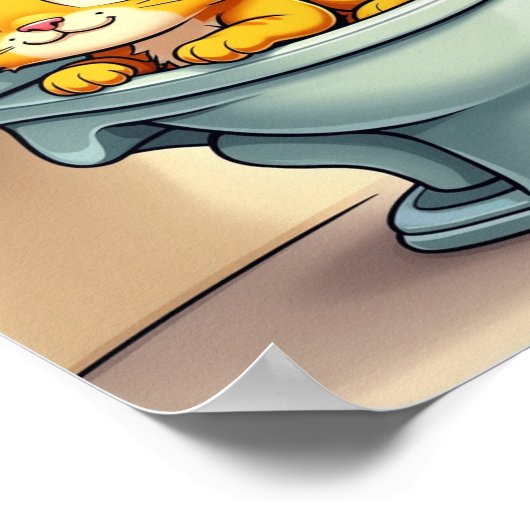 Katzenzeit Poster (Ecke)