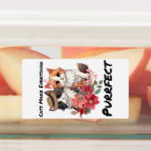 Katzenzitat Etiketten (Befestigt)