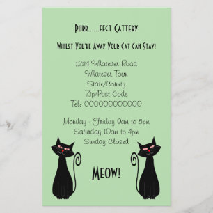 Katzenzucht Design Flyer