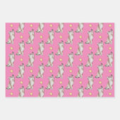 Katzenzucht für gelbe Schmetterlinge auf rosa Geschenkpapier Set (Vorderseite 2)