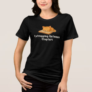 Katzenzucht zwischen Kapiteln, Katzenüberlagerung Tri-Blend Shirt