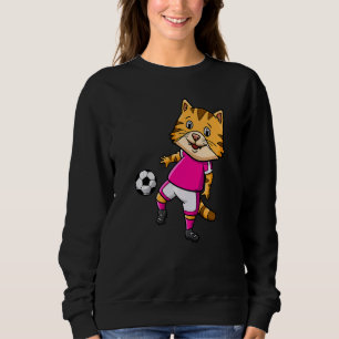 Katzenzüchter Pfote Liebe Torwart Stürmer Fußball  Sweatshirt