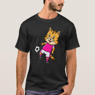 Katzenzüchter Pfote Liebe Torwart Stürmer Fußball  T-Shirt