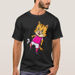 Katzenzüchter Pfote Liebe Torwart Stürmer Fußball  T-Shirt