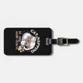 Katzenzuklopfen ist mein Niedliches Katzenangebot Gepäckanhänger (Vorderseite horizontal)