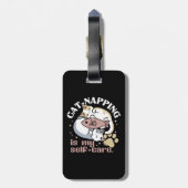 Katzenzuklopfen ist mein Niedliches Katzenangebot Gepäckanhänger (Rückseite vertikal)