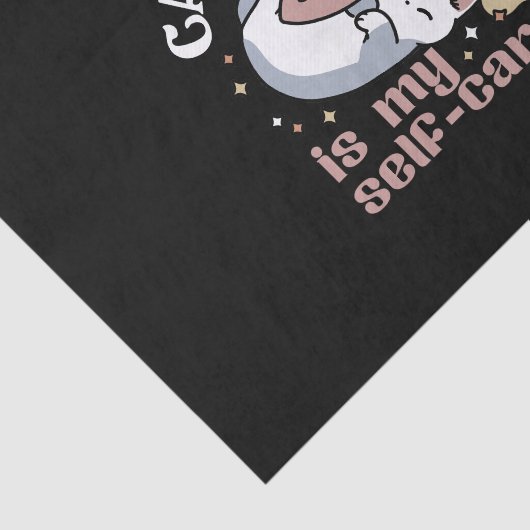 Katzenzuklopfen ist mein Niedliches Katzenangebot Seidenpapier (Ausschnitt)