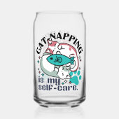 Katzenzupfen ist meine Selbstversorgung: Niedliche Dosenglas (Rückseite)