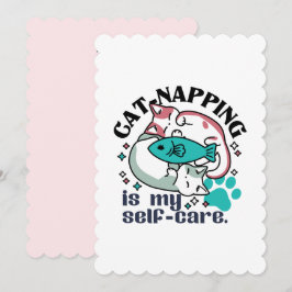 Katzenzupfen ist meine Selbstversorgung: Niedliche Feiertagskarte