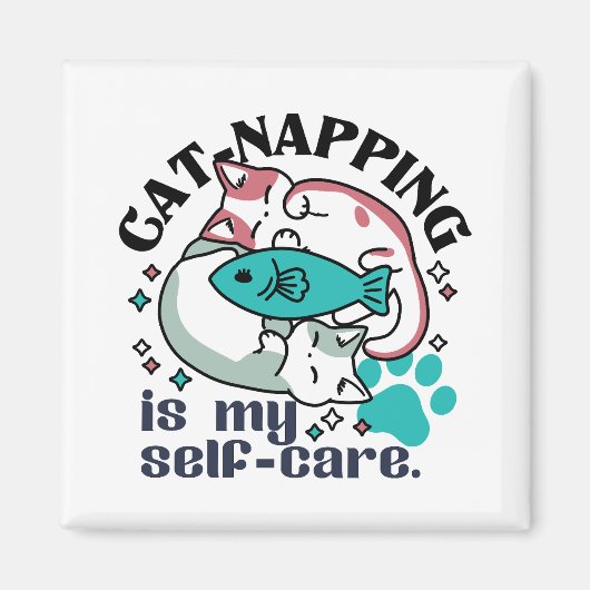 Katzenzupfen ist meine Selbstversorgung: Niedliche Magnet (Vorne)