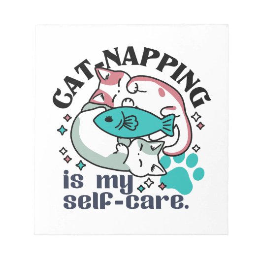 Katzenzupfen ist meine Selbstversorgung: Niedliche Notizblock (Vorderseite)