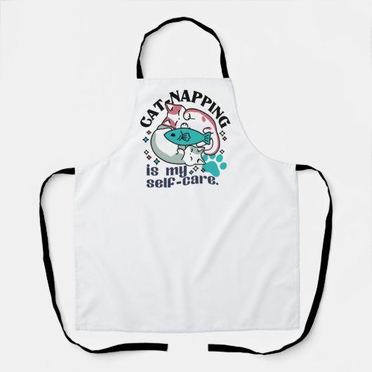 Katzenzupfen ist meine Selbstversorgung: Niedliche Schürze (Vorderseite)