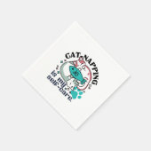 Katzenzupfen ist meine Selbstversorgung: Niedliche Serviette (Ecke)