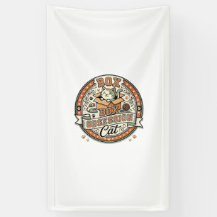 Katzenzwang Katzenzwang Katze Vintage Vektor Banner