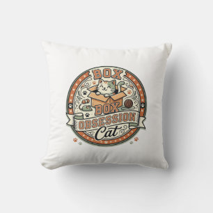 Katzenzwang Katzenzwang Katze Vintage Vektor Kissen