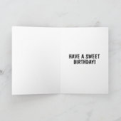 KATZESSEN ICECREAM GEBURTSTAG GREETING CARD DANKESKARTE (Innenseite)