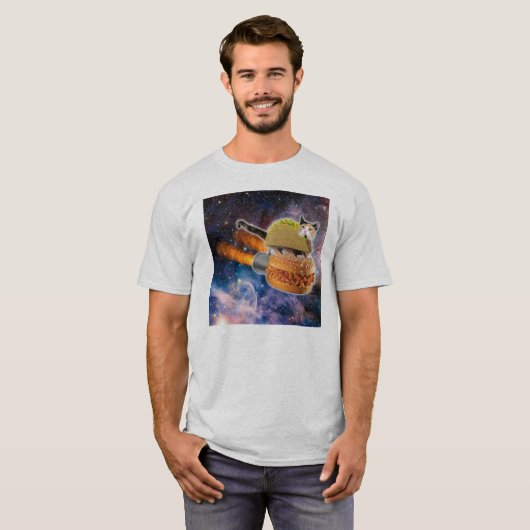 Katzetaco-Reitsandwich Rocket T-Shirt (Vorne ganz)