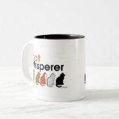 KatzeWhisperer Zweifarbige Tasse (Vorderseite Links)