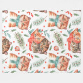 KATZFÄLLE FÜR WASSERFARBEN UND BROWN-TABBBY FLEECEDECKE (Vorderseite (Horizontal))