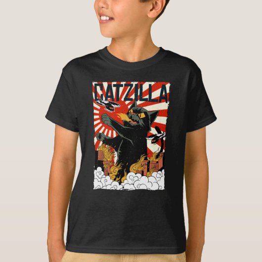Katzilla I Katzen I Katze I Katze I Katzen I Kätzc T-Shirt (Vorderseite)