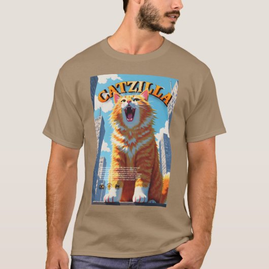 Katzilla Mädchen T-Shirt (Vorderseite)