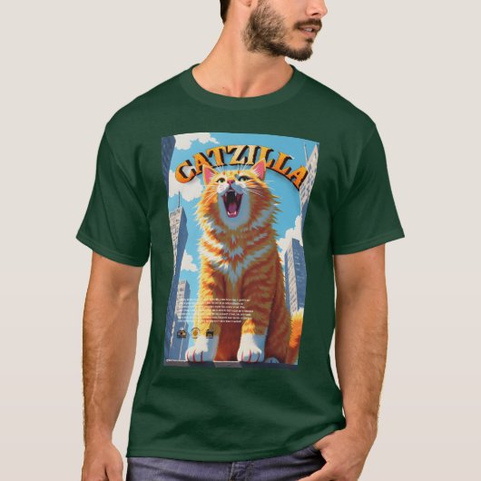 Katzilla Mädchen T-Shirt (Vorderseite)