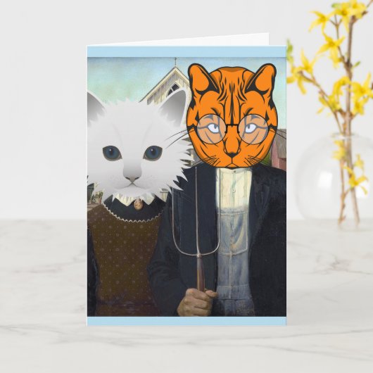 KATZKARTEN KARTE (Gelbe Blume)