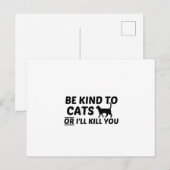 KATZKATZE POSTKARTE (Vorne/Hinten)