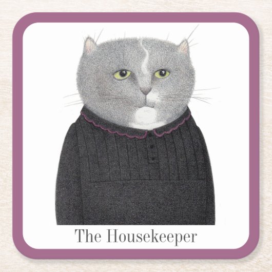 KATZKRAFTWERKZEUGER HOUSEKEEPER Untersetzer + Text (Vorderseite)