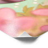 Kätzliche Träume mit Schmetterlingsflügeln Fotodruck (Ecke)