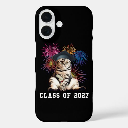 Katzliebhaber Abschlussjahrgang 2027 Case-Mate iPhone Hülle (Rückseite)